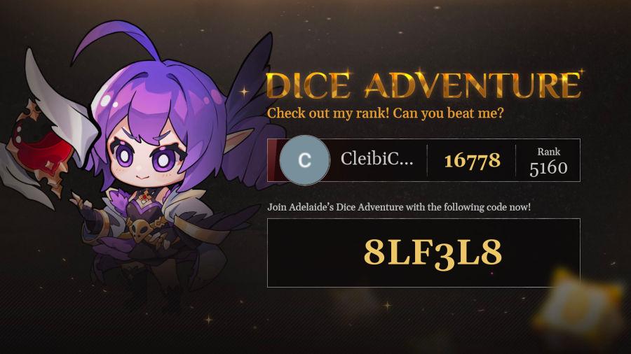 Check out my progress in Adelaide's Dice Adventure!