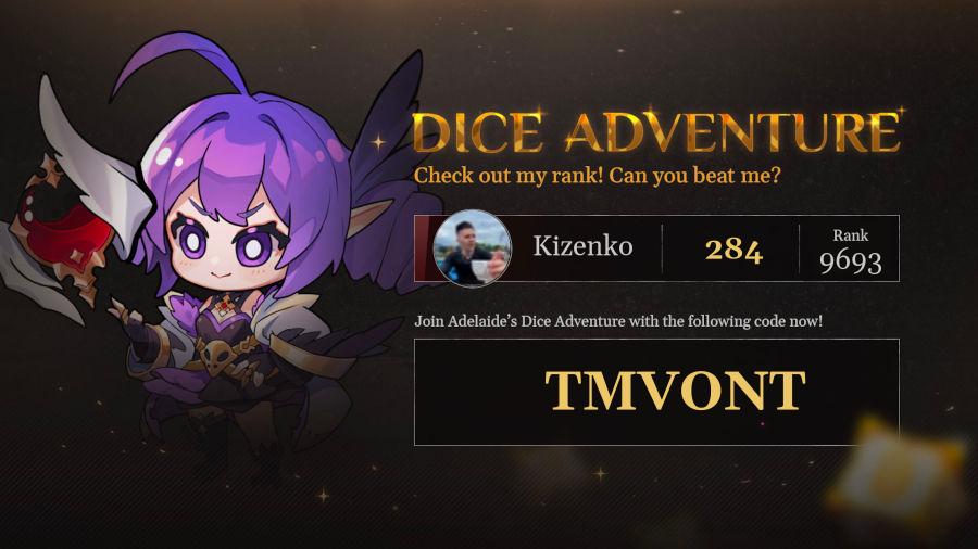 Check out my progress in Adelaide's Dice Adventure!