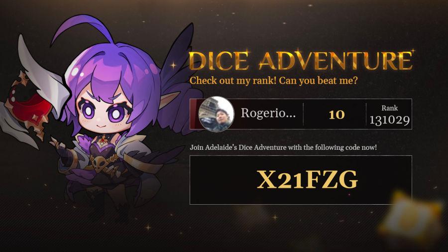 Check out my progress in Adelaide's Dice Adventure!