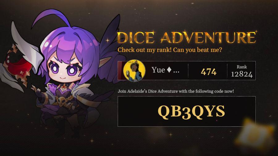 Check out my progress in Adelaide's Dice Adventure!