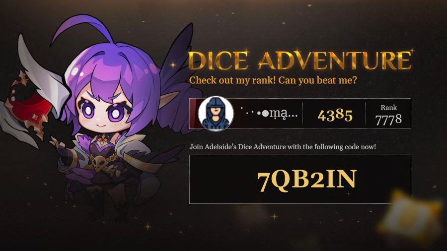 Check out my progress in Adelaide's Dice Adventure!
